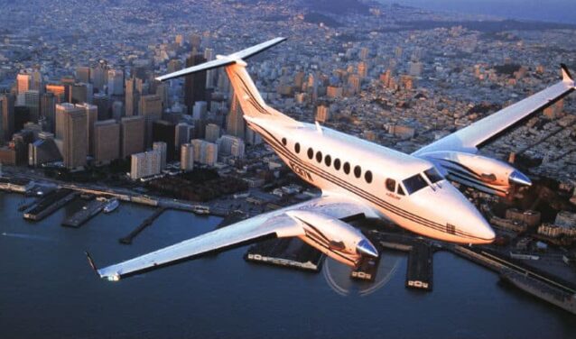 king air 350 en vol