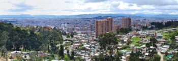 Bogota emplacement de jet privé : vue panoramique.