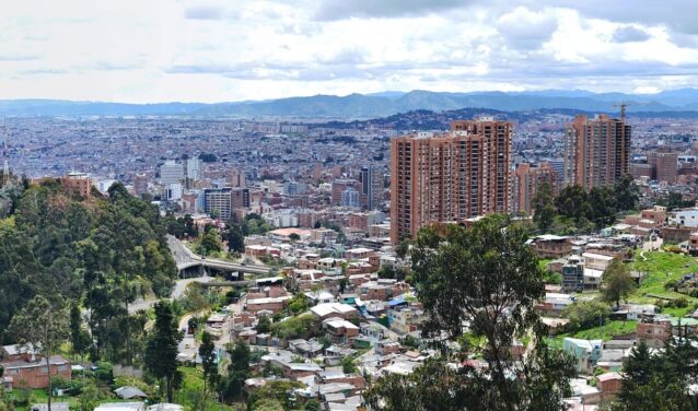 Bogota emplacement de jet privé : vue panoramique.