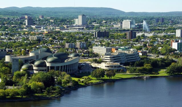 location de jet privé - Vue aérienne de Gatineau