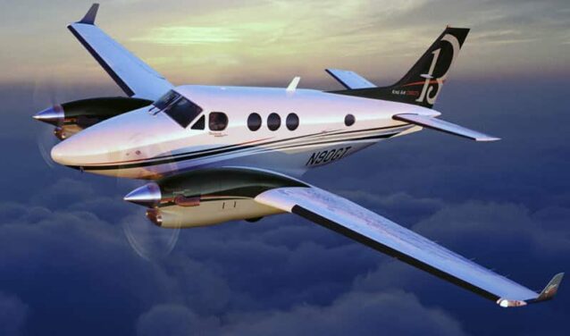 King air 90 en vol