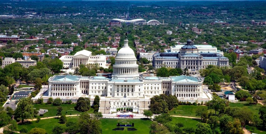 Capitole États-Unis, Washington verdoyant.