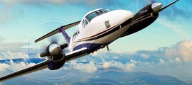 King Air 100 interior