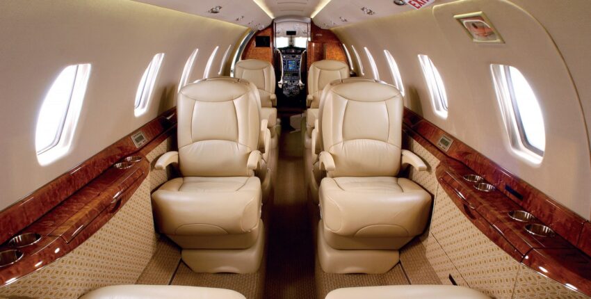 location de jet privé, intérieur CESSNA CITATION VI.