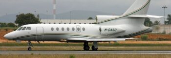 Dassault Falcon 50EX sur la piste