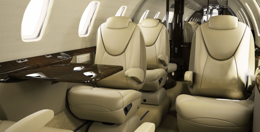 Intérieur jet privé Citation Excel - AEROAFFAIRES