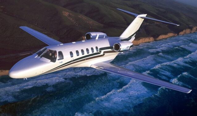 Citation CJ2 en vol