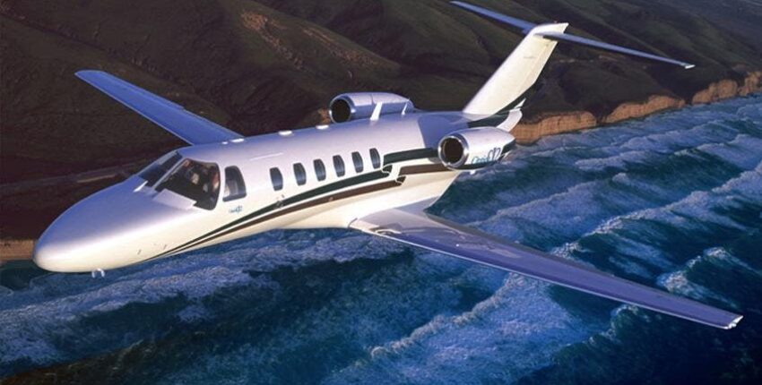 Citation CJ2 en vol