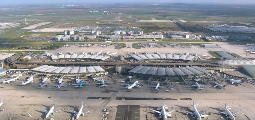 aeroport CDG vue aérienne