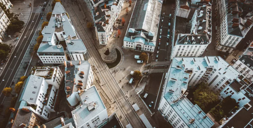 Nantes - vue du ciel