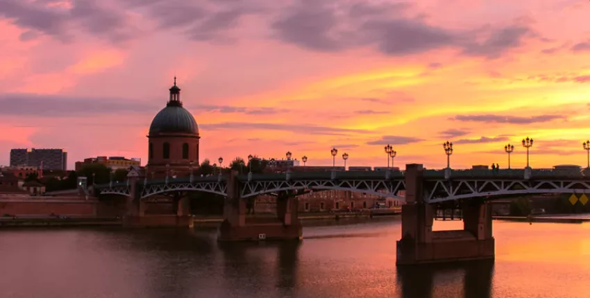 Toulouse couché de soleil