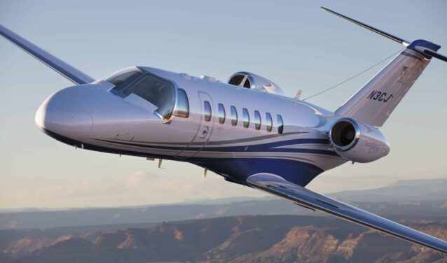 Citation CJ3 en vol