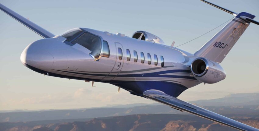 Citation CJ3 en vol