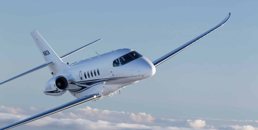 Citation Latitude en vol