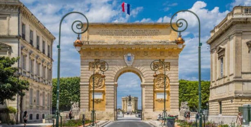 Montpellier, porte du Peyrou