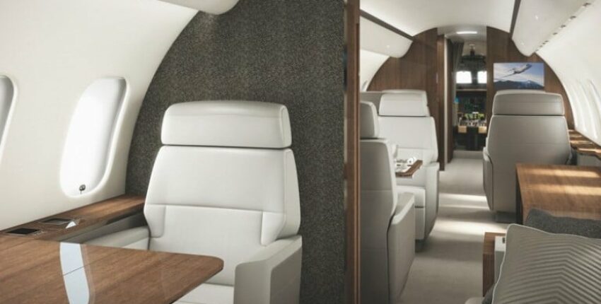 Intérieur jet privé Global 8000 Bombardier