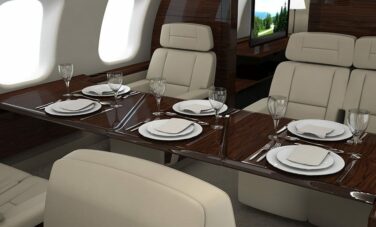 Intérieur jet privé Global 8000 Bombardier