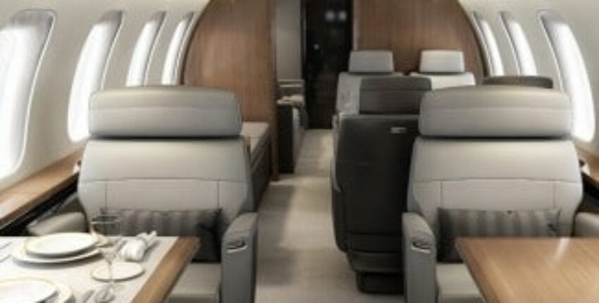 Intérieur jet privé Global 8000 Bombardier