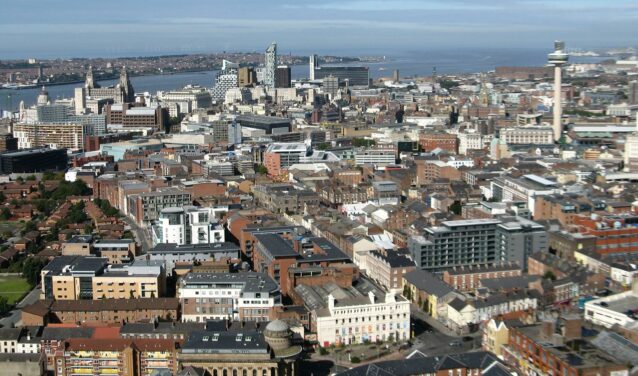 Location de jet privé - Vue aérienne de Liverpool