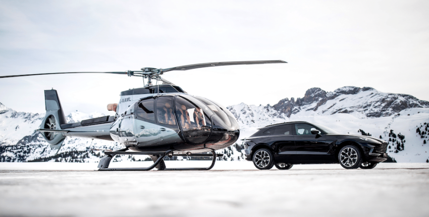 Airbus ACH130 Aston Martin Edition et DBX à Courchevel