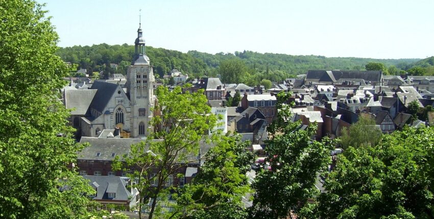 Bernay vue de la ville