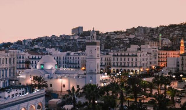 Alger couché de soleil