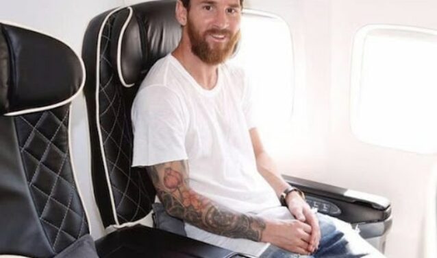 private jet lionel messi