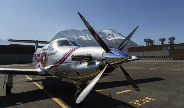 Pilatus PC-12, un petit avion monomoteur à hélice