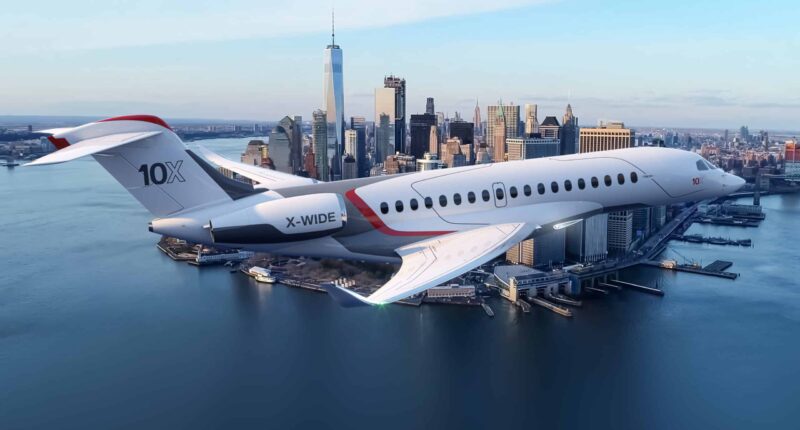 Falcon 10X: noleggio jet privato