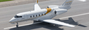 location jet privé : Challenger 3500 Bombardier sur piste