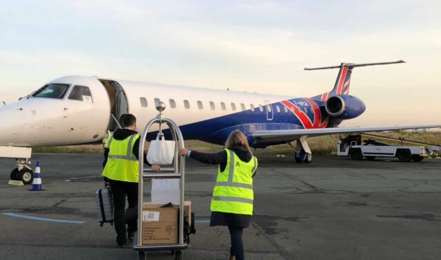 Chargement bagages jet privé