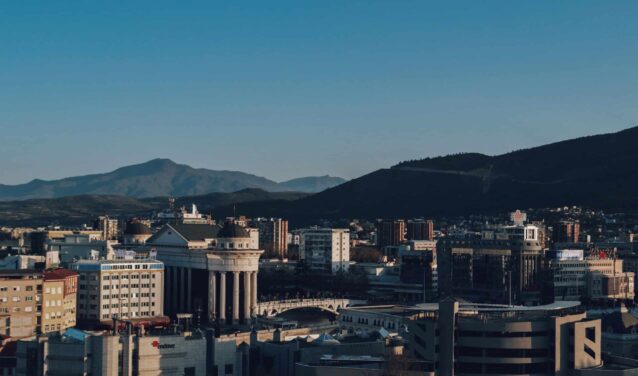 Skopje vue d'ensemble