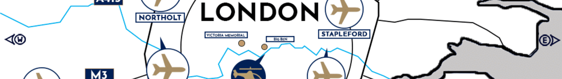 Dove far atterrare un jet privato a Londra