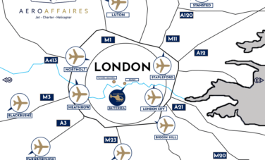 Carte aéroports Londres