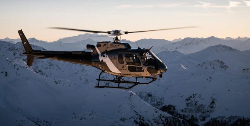 location helicoptere courchevel